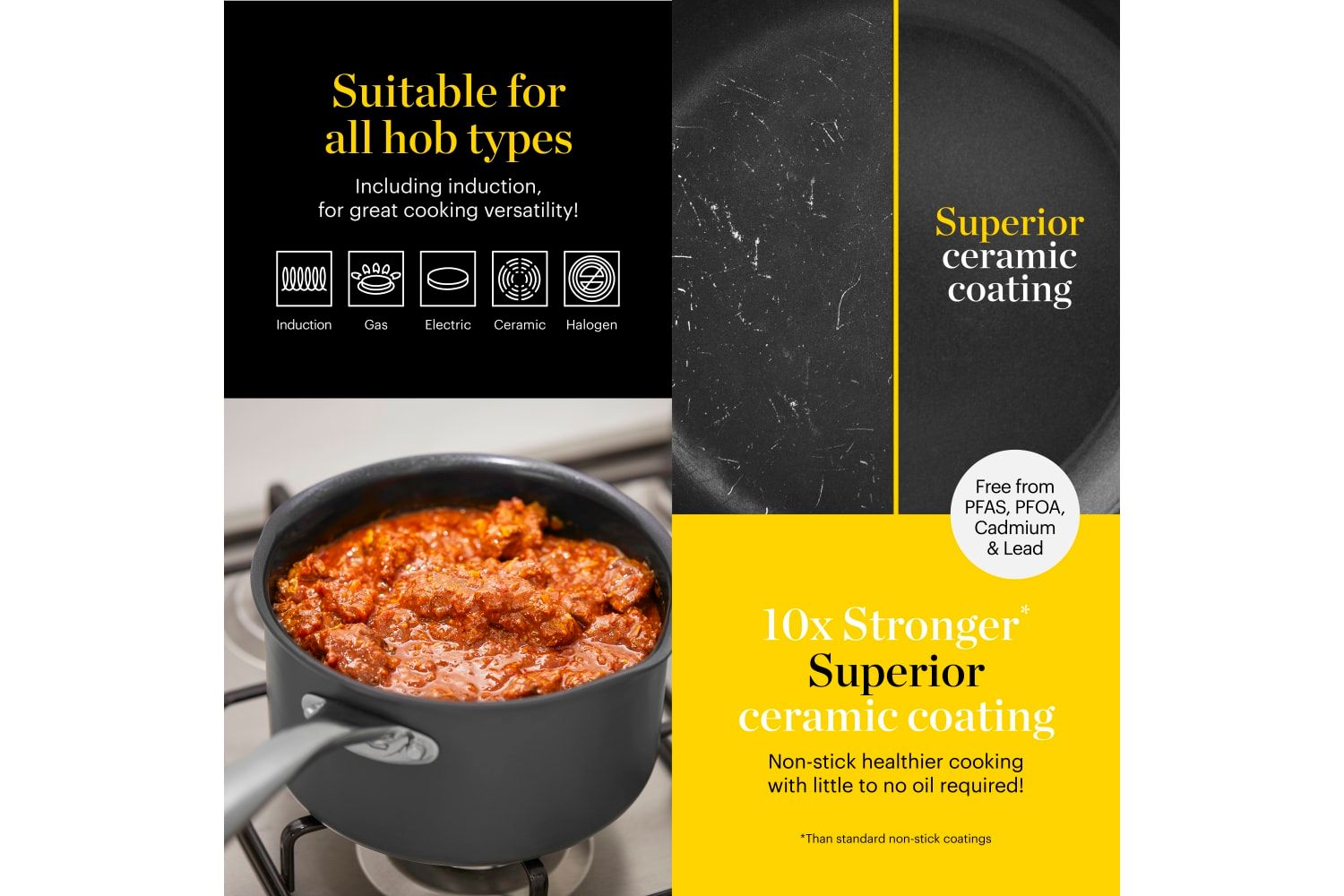 3 Piece Saucepan Set