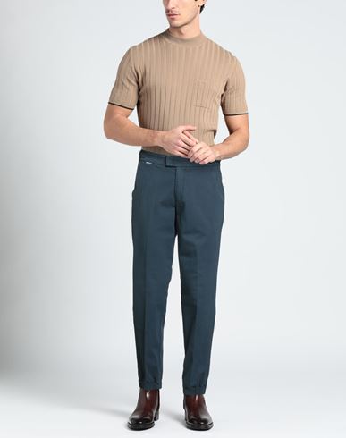 Man Pants Navy Size S Cotton, Cashmere, Elastane