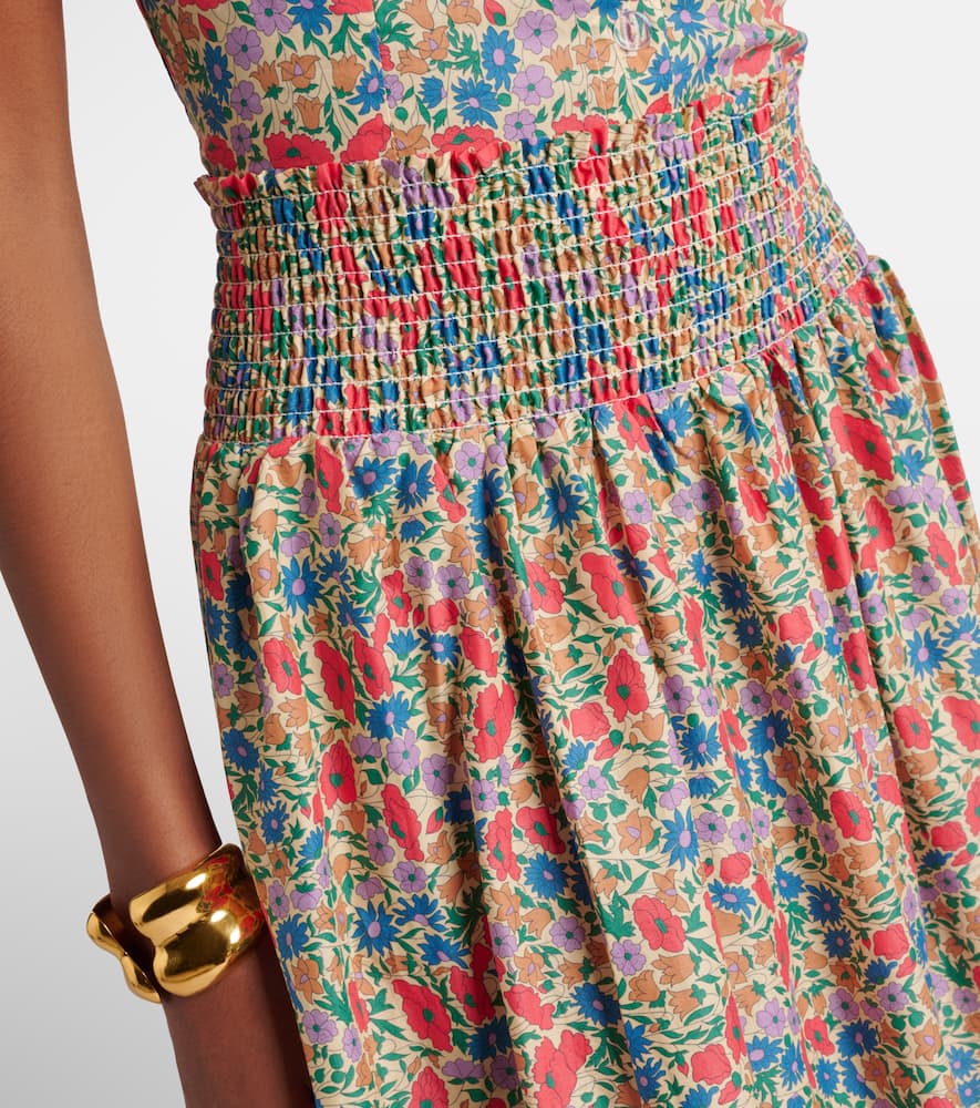Millie floral cotton maxi skirt