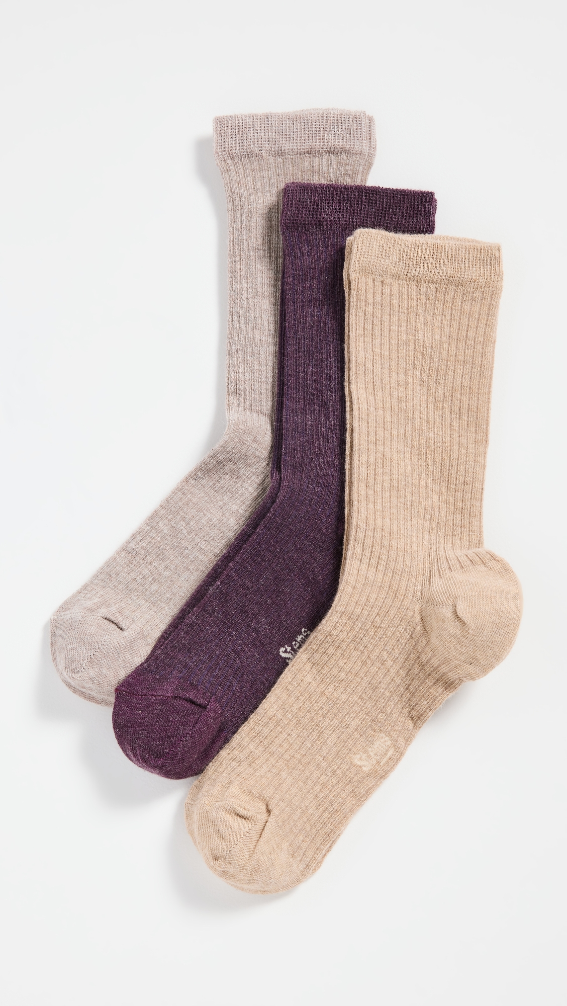 Cashmere Socks Gift Set Heliotrope One Size