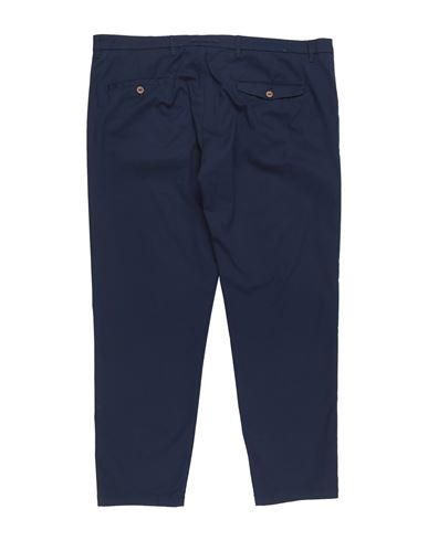 Man Pants Navy Size 42 Cotton, Elastane