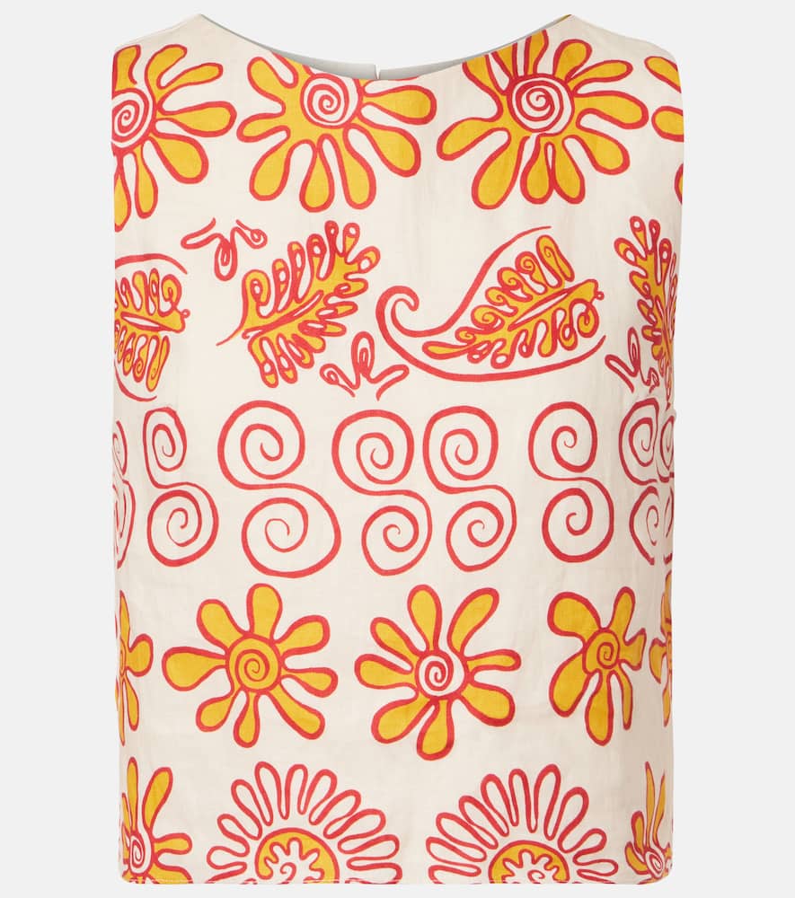 Avelino printed linen top