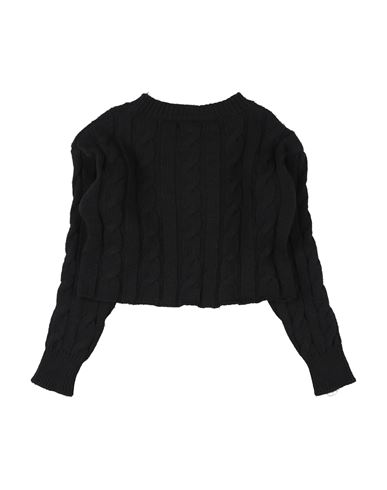 Kid Girl Sweater Black Size 10 Acrylic, Polyester