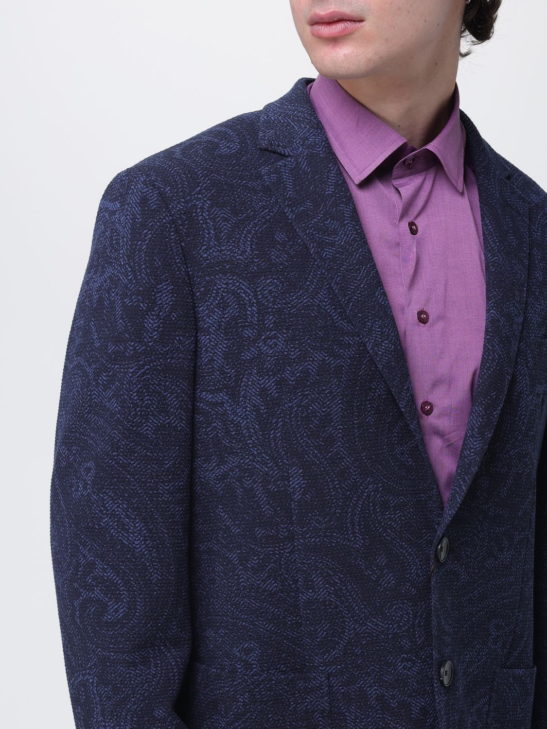 Jacket Men color Blue