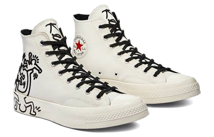 Keith Haring x Chuck Taylor All Star 70 High Tops Egret White 'Egret Black Red'