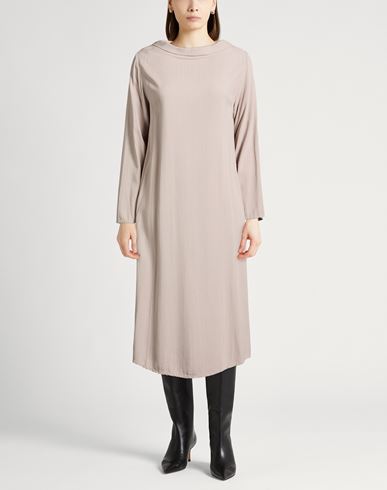 Woman Midi dress Light grey Size S Viscose