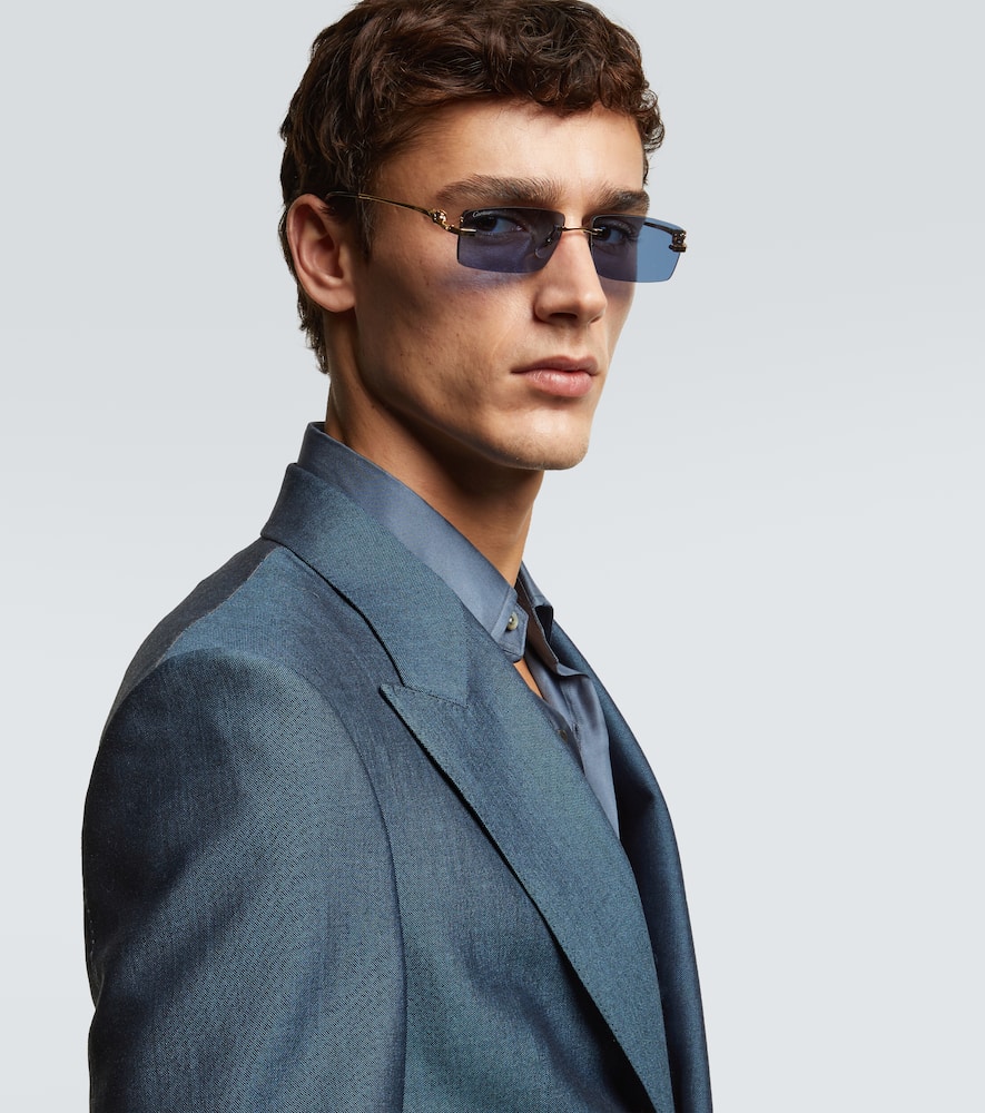 Cartier Eyewear Collection Panthère De Cartier rectangular sunglasses