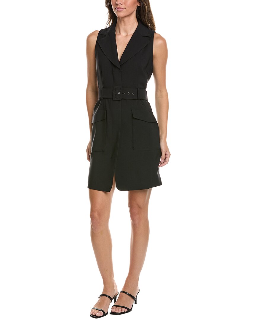 Notched Lapel Utility Dress