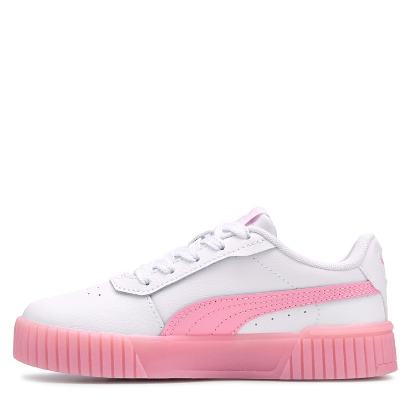 Kids' Carina 2.0 Low Top Sneaker Little Kid Shoes (White/Pink)
