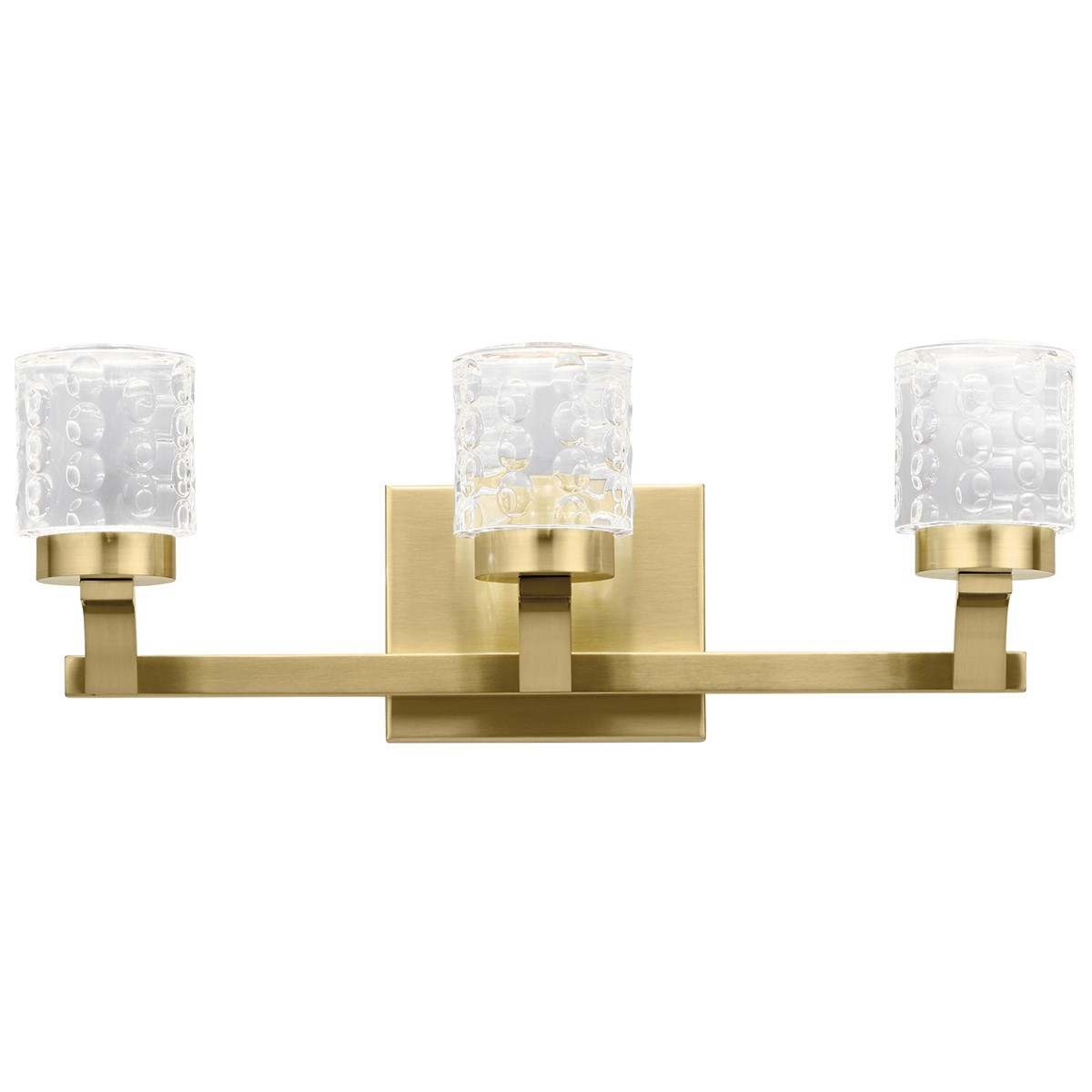 Rene 7" Bathroom Vanity Light in Champagne Gold