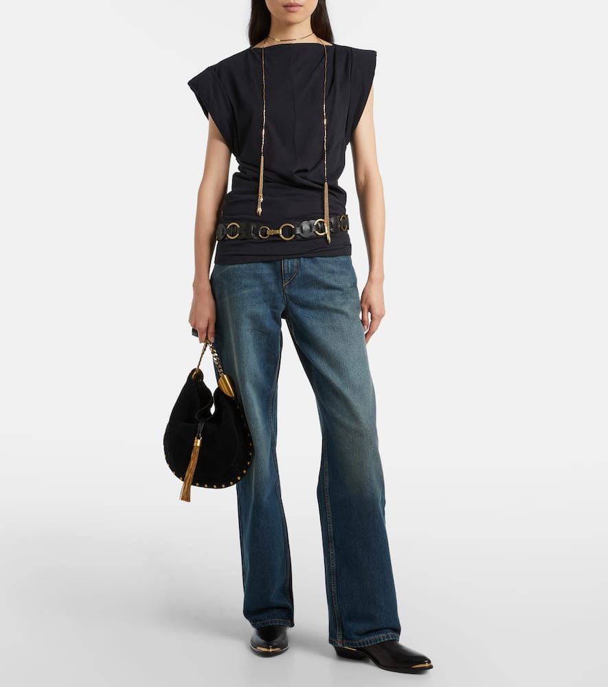 Dromie mid-rise straight jeans