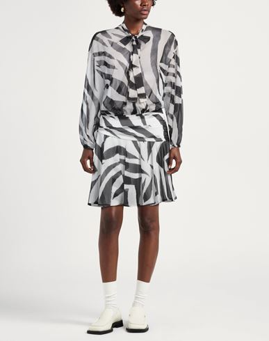 Just Cavalli Woman Midi dress White Size 2 Polyester