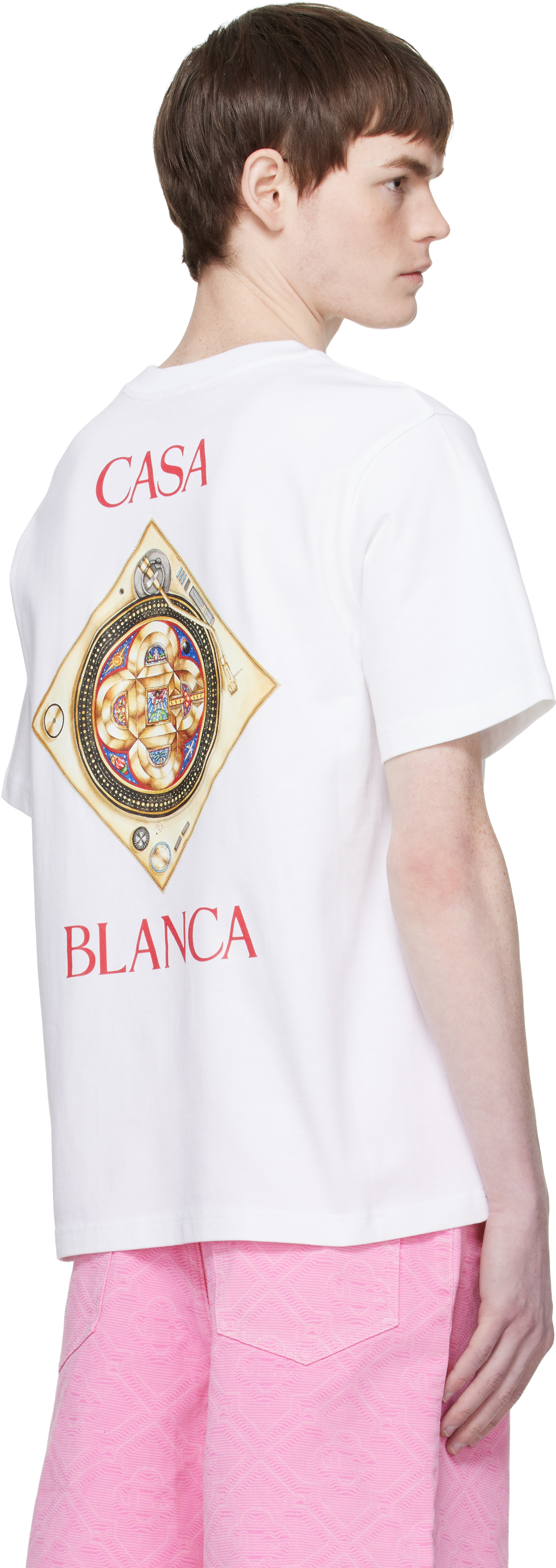White 'Plafond Orne De Musique' Short Sleeve T-shirt