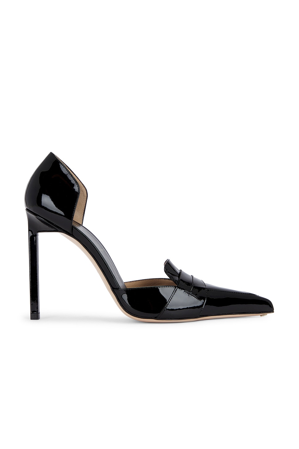 TOM FORD Eva Patent Leather 105 D'orsay Pump in Black - Black. 41 also in
