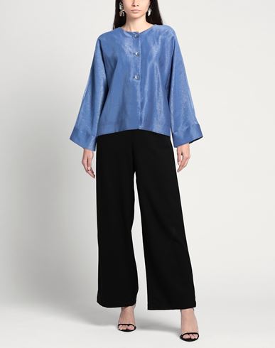 Woman Jacket Slate blue Size 8 Viscose, Polyester