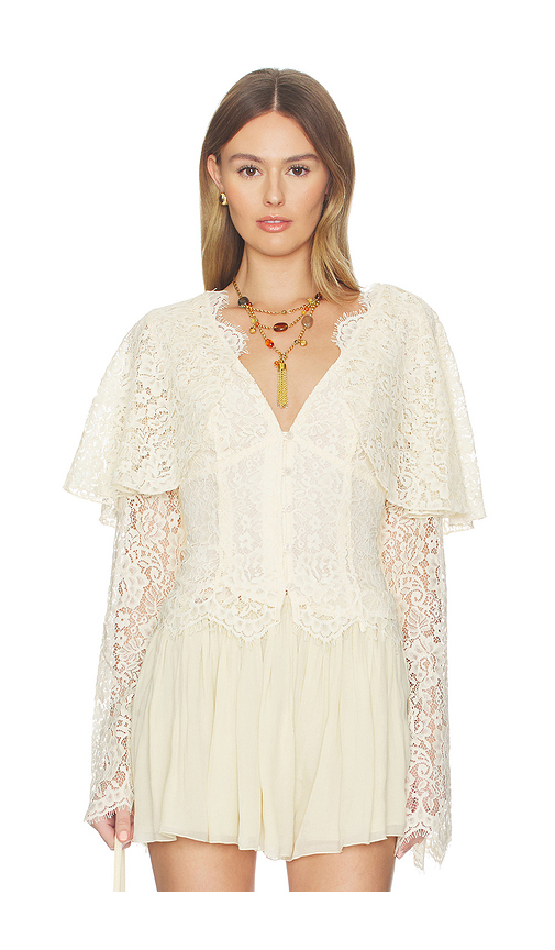 Tularosa Clarissa Top in Ivory. XS. Also in