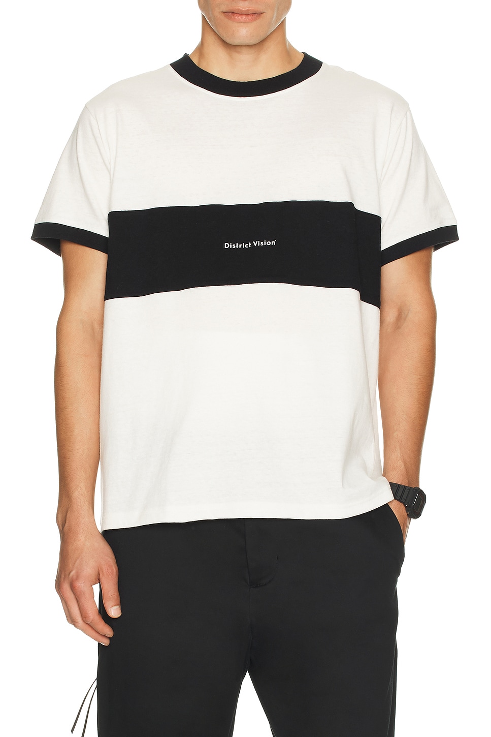 District Vision Japan Cotton Tee in White