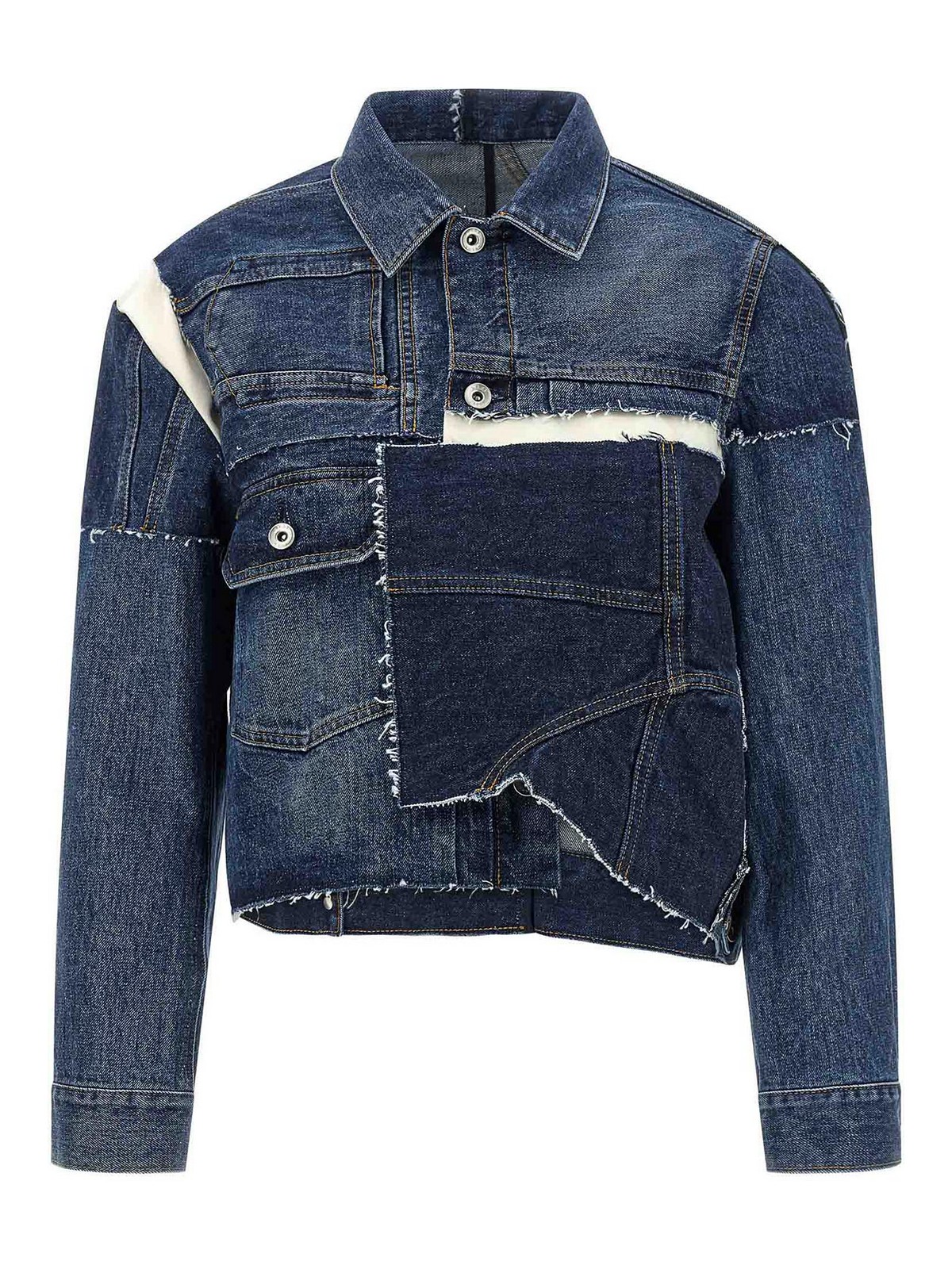 Patchwork denim jacket