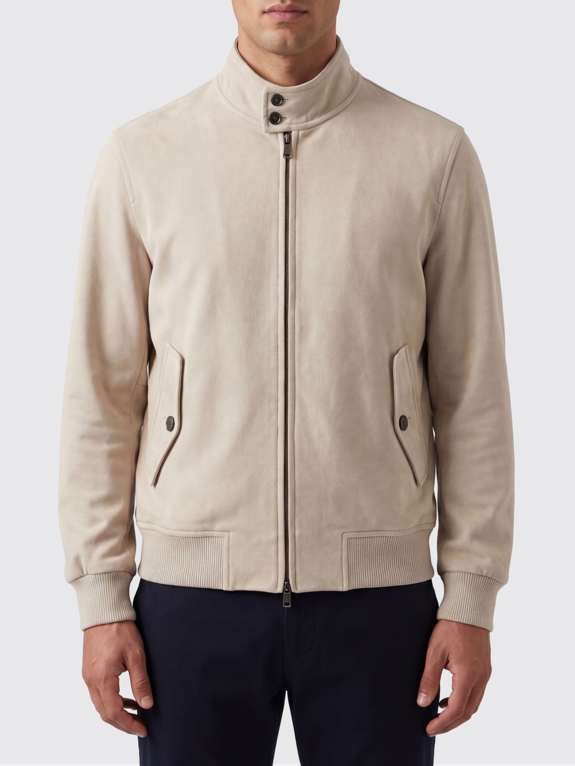 Coat Men color Beige