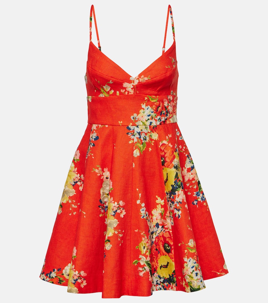 Zimmermann Lightburst Puff floral cotton midi dress