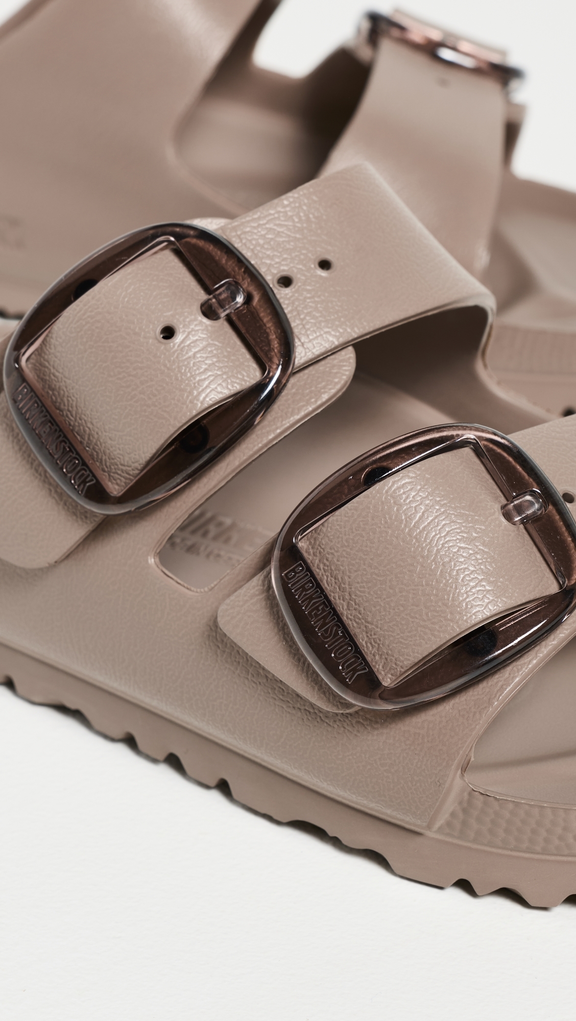 Arizona EVA Big Buckle Sandals Gray Taupe