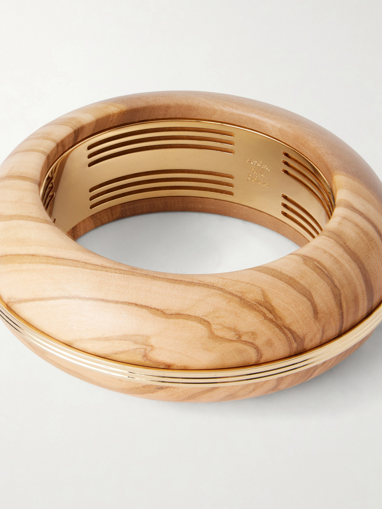 + Loulou De La Falaise Lucie Gold-tone Wood Bangle - Unknown