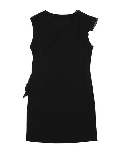 Abito Tubino Con Gala Pun Kid Girl Kids' dress Black Size 14 Viscose, Polyamide, Elastane, Cotton