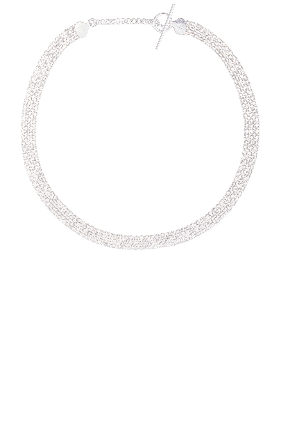 Loren Stewart Chainmail Necklace in Sterling Silver - Metallic Silver. a