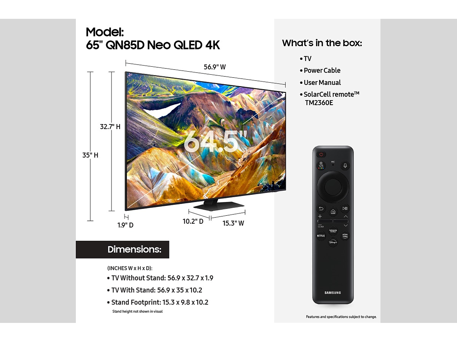 65" Class Neo QLED 4K QN85D