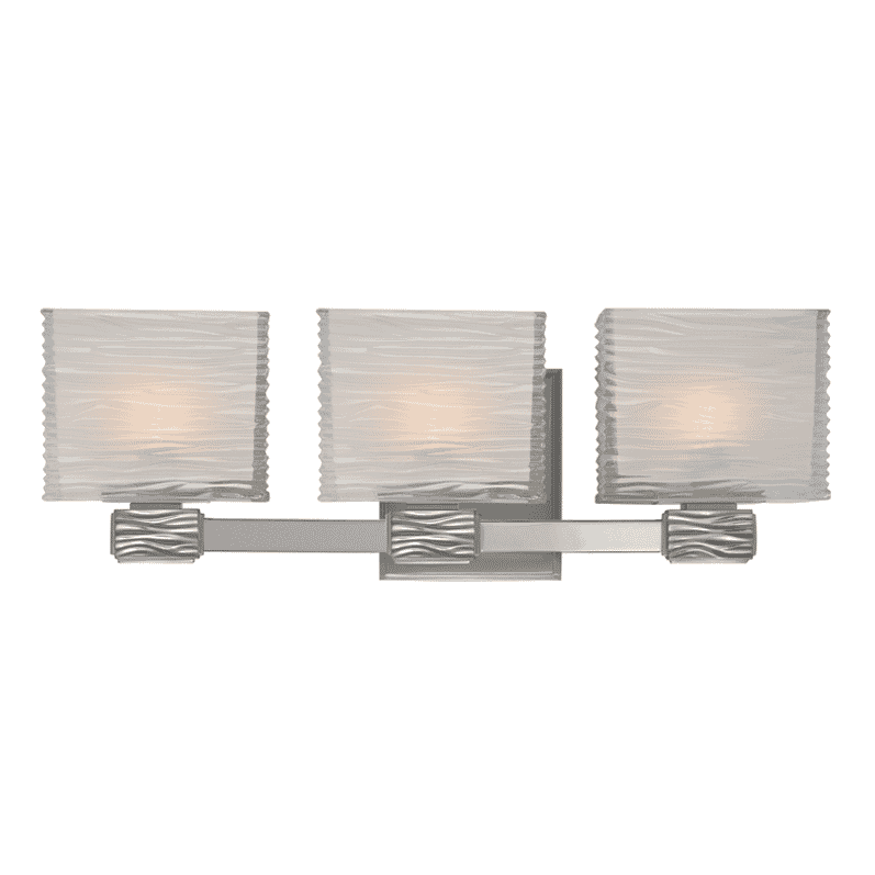 Hartsdale 3-Light 19" Bathroom Vanity Light in Satin Nicke