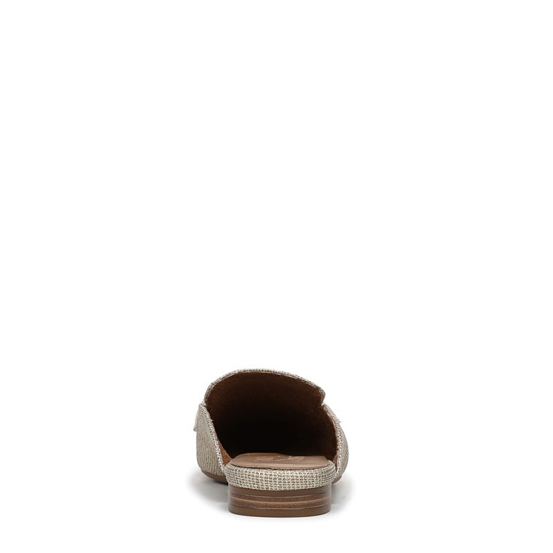 Basel Mule Shoes, Natural Beige Faux Leather