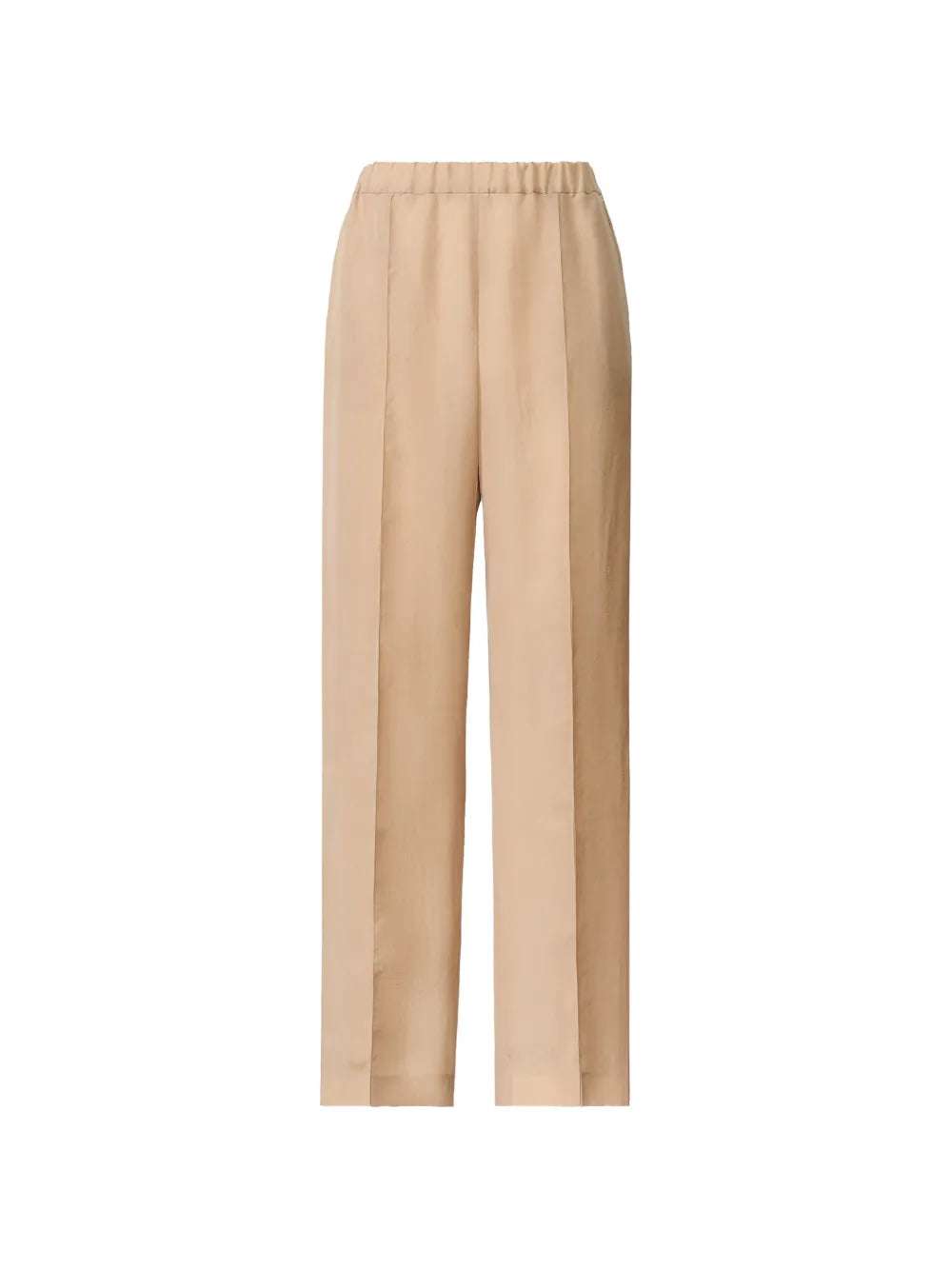 Elasticated Waistband Trousers — Beige