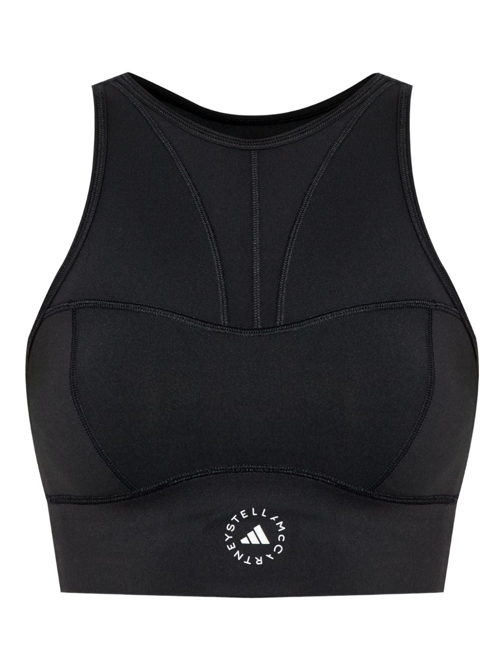 Logo-Detailed Bralette Tank Top — Black
