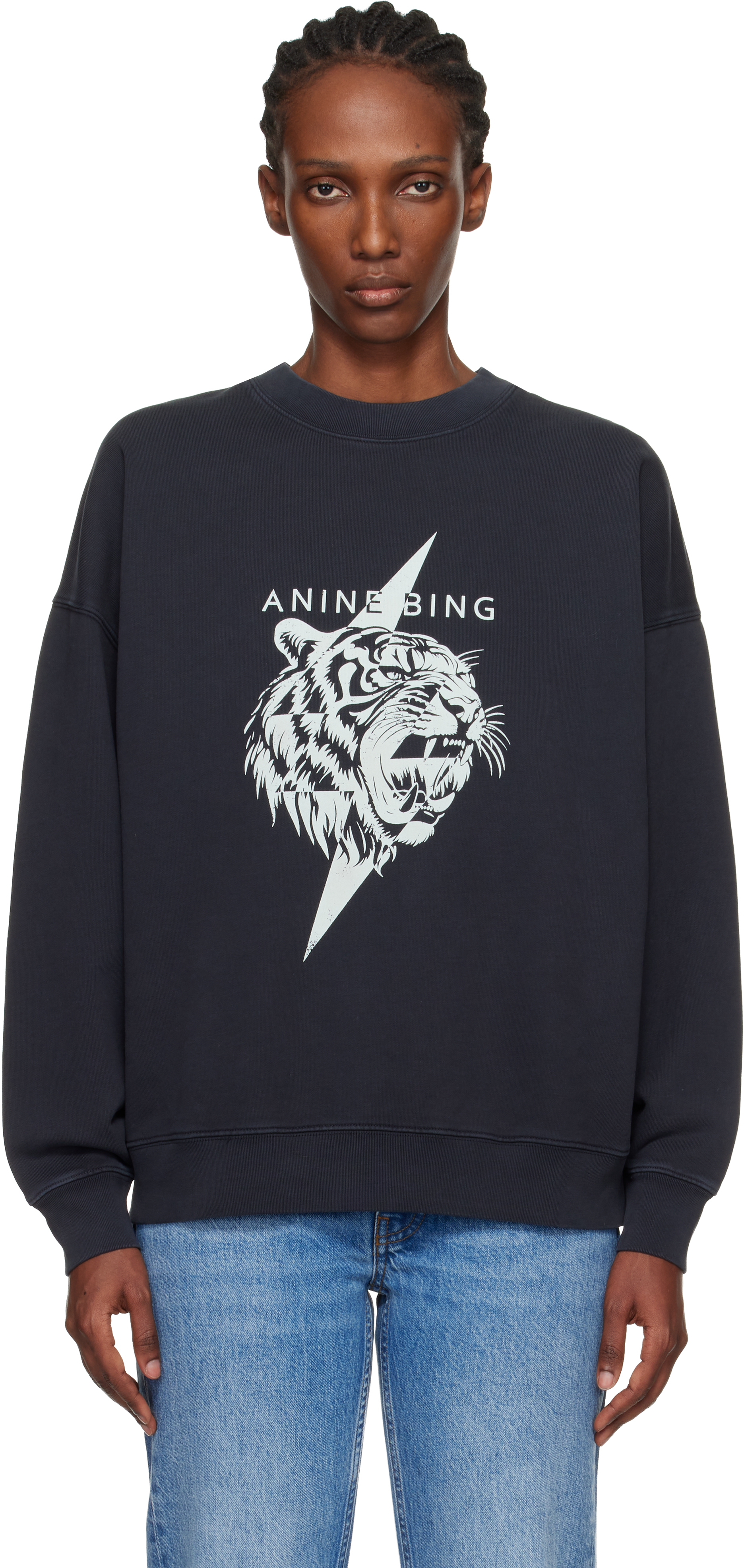 Black Miles Tiger Sweatshirt