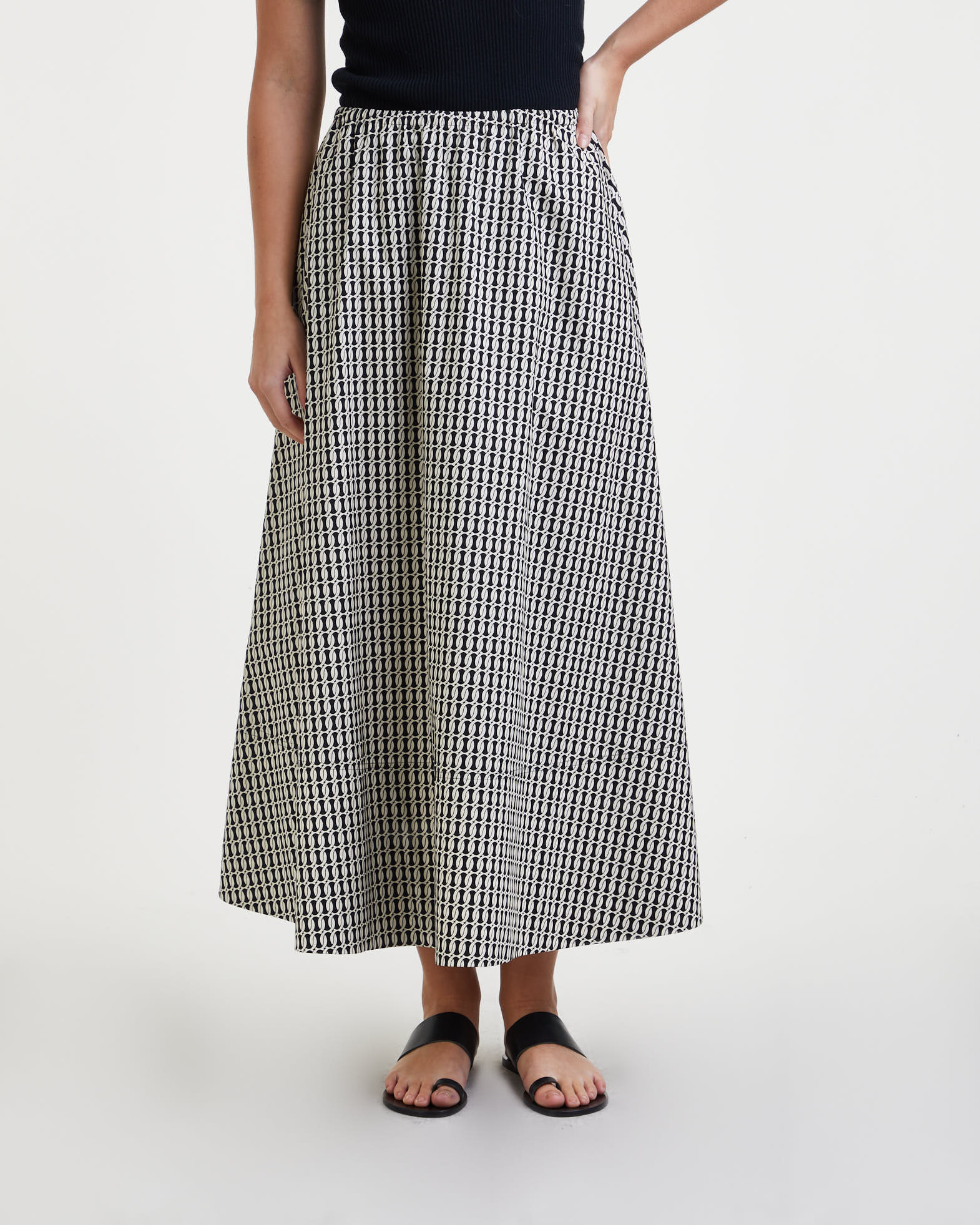 By Malene Birger Skirt Pheobes Black/White