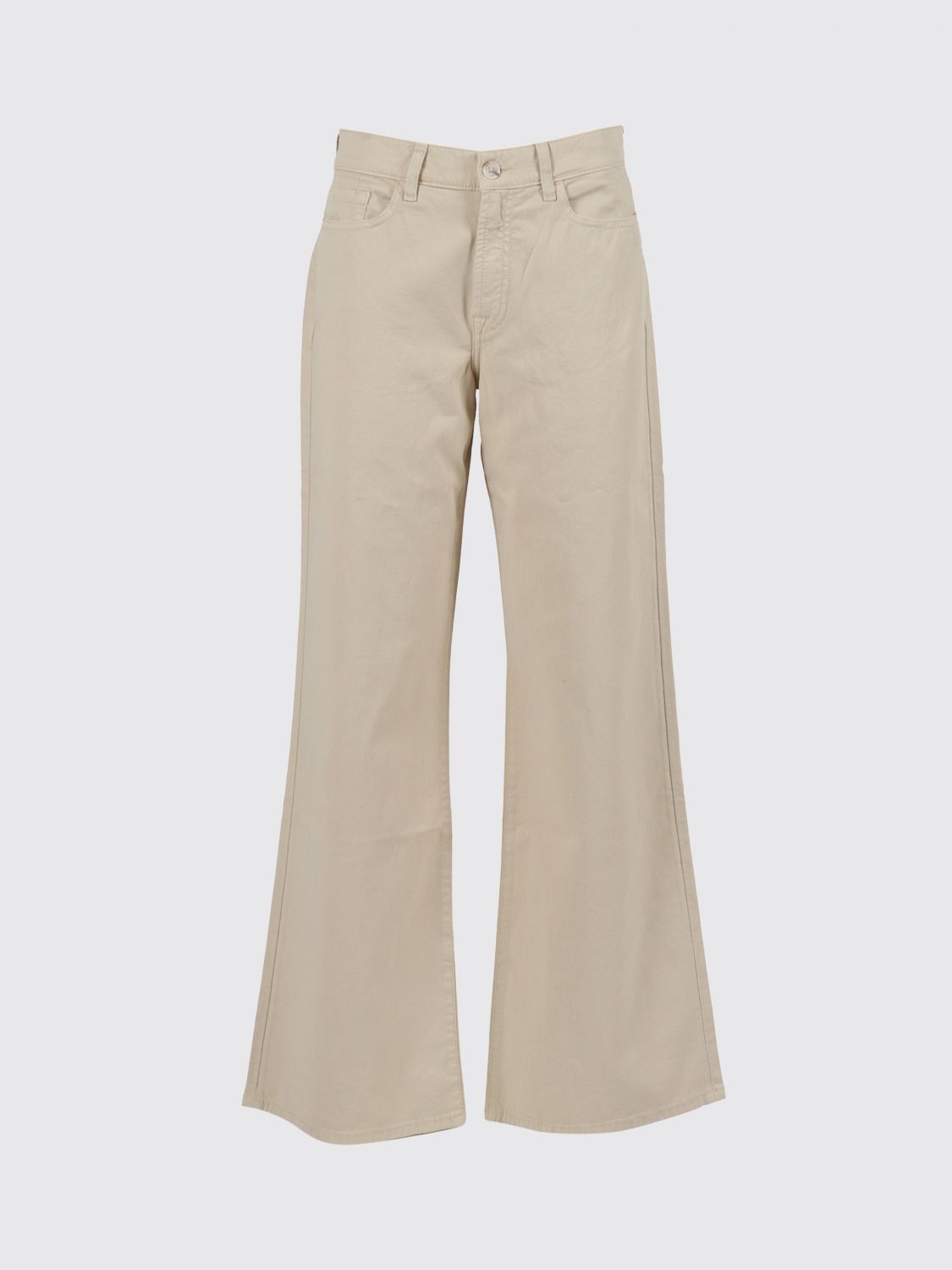Jeans Woman color Beige