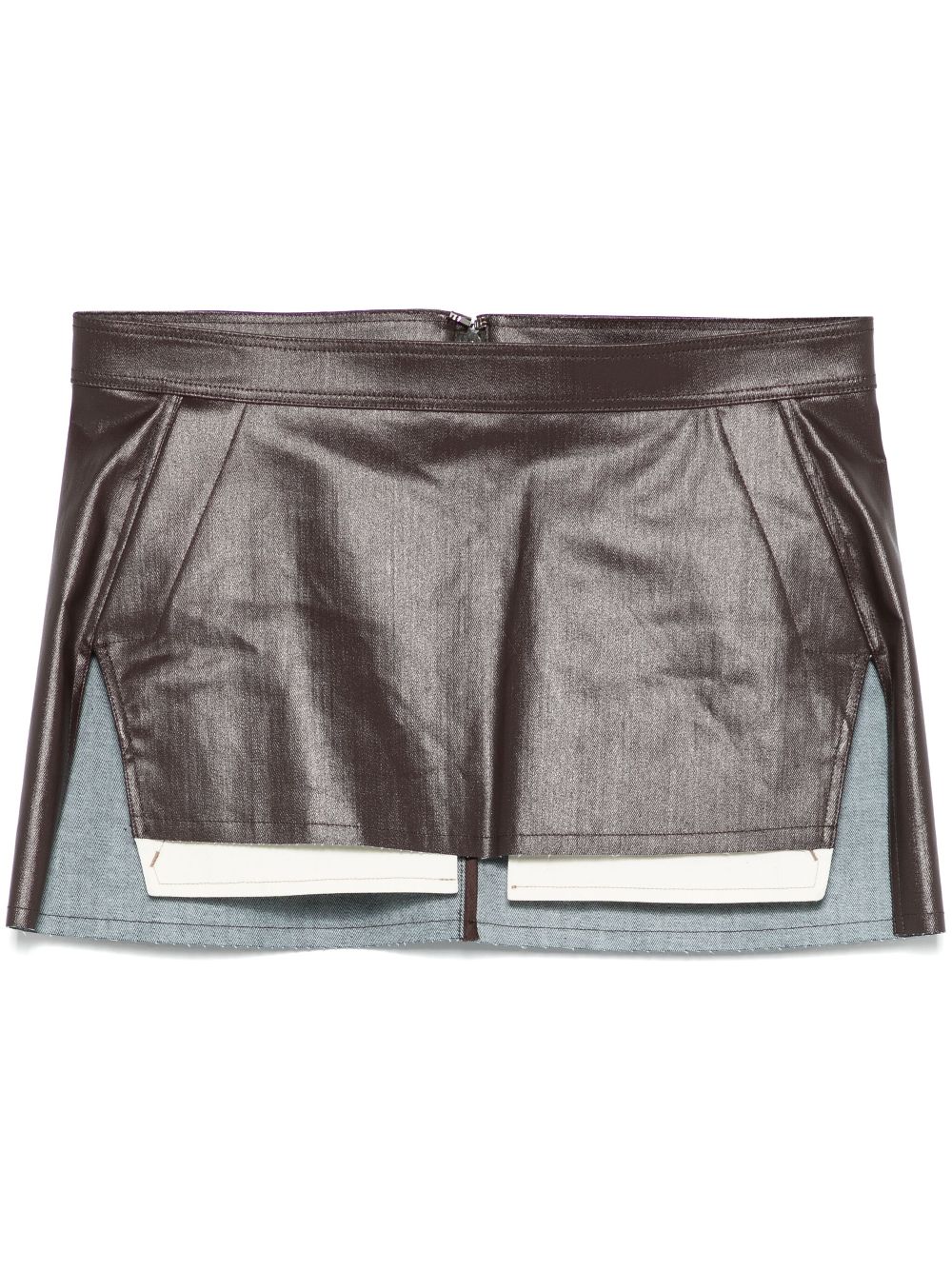 Fog Cutoff mini skirt - Brown