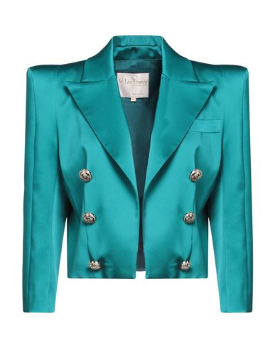 Woman Blazer Deep teal Size 8 Polyamide, Elastane