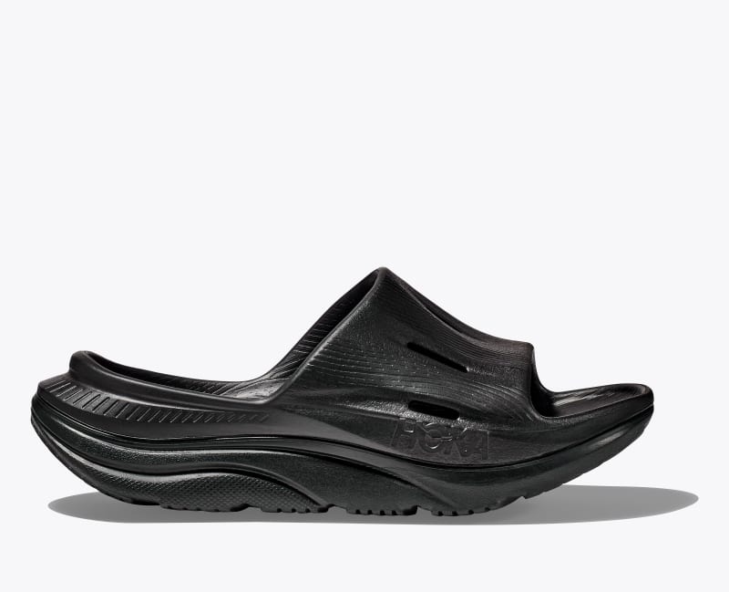 HOKA Women's Ora Recovery Slide 3 Shoes in Black/Black