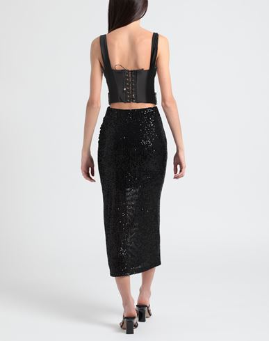 Woman Top Black Size 12 Polyamide, Elastane, Glass, Brass