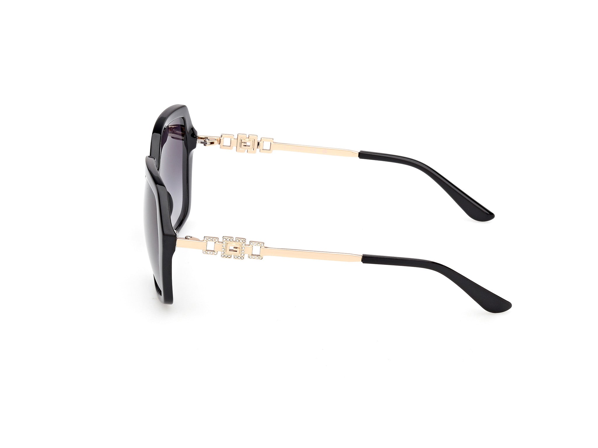 Guess Mujer Guess GU00267 01B Gafas de sol Inyectado Negro Fumar Geométrico Norma