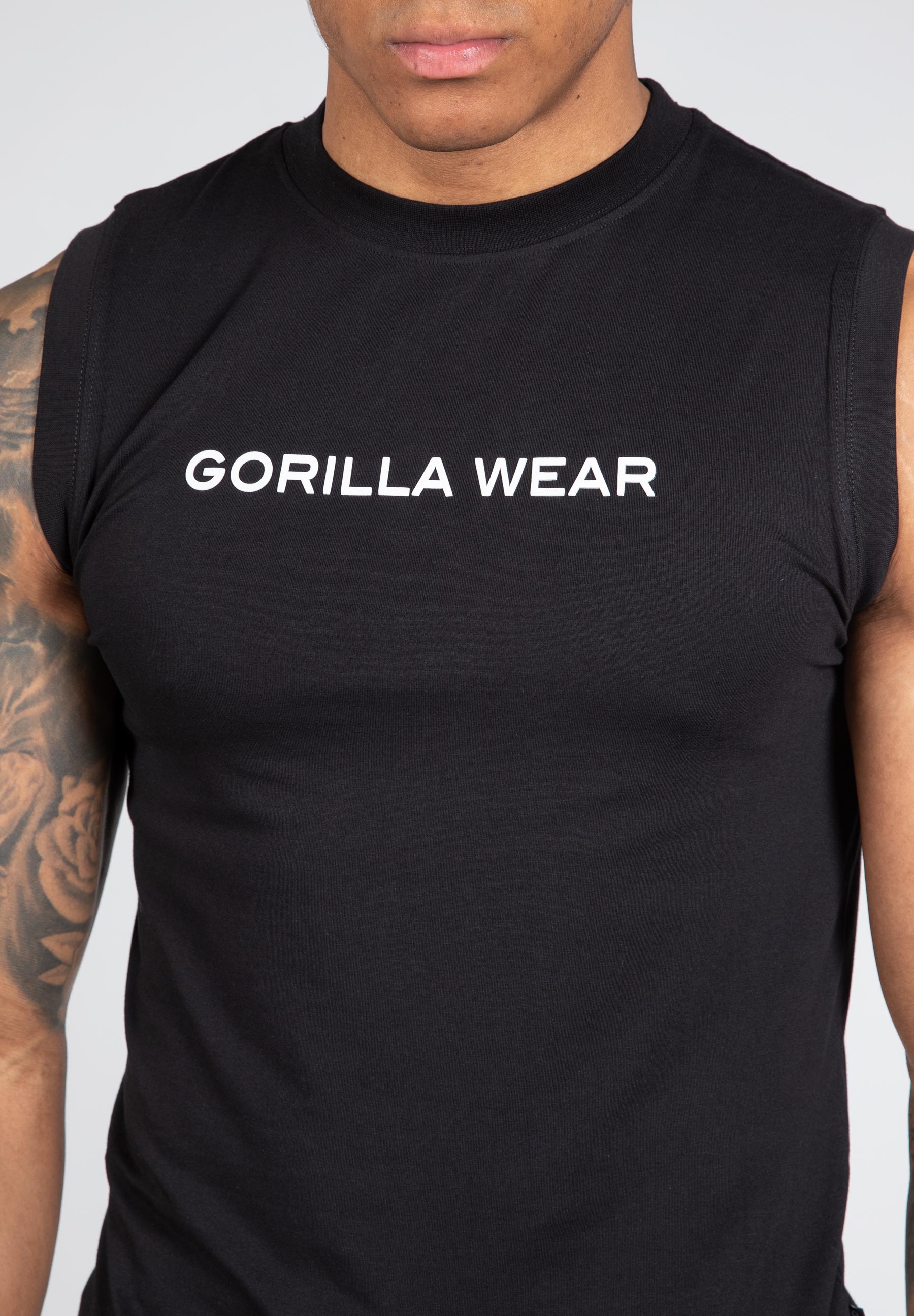 Sorrento Sleeveless T-Shirt - Black