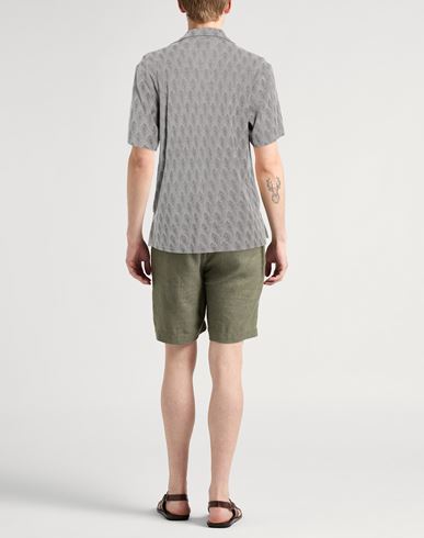 Man Shirt Light grey Size M Cotton, Recycled cotton
