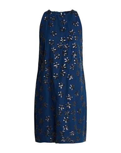 Woman Mini dress Navy Size 6 Polyester