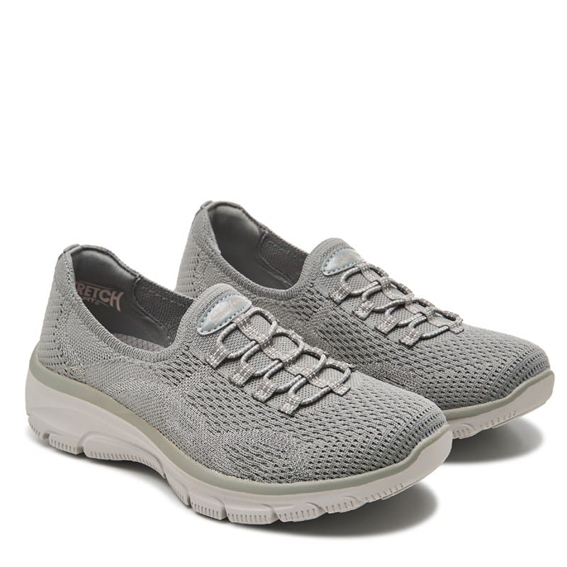 Women's Easy Going Slip-On Engineered Knit Sneakers (Grey)