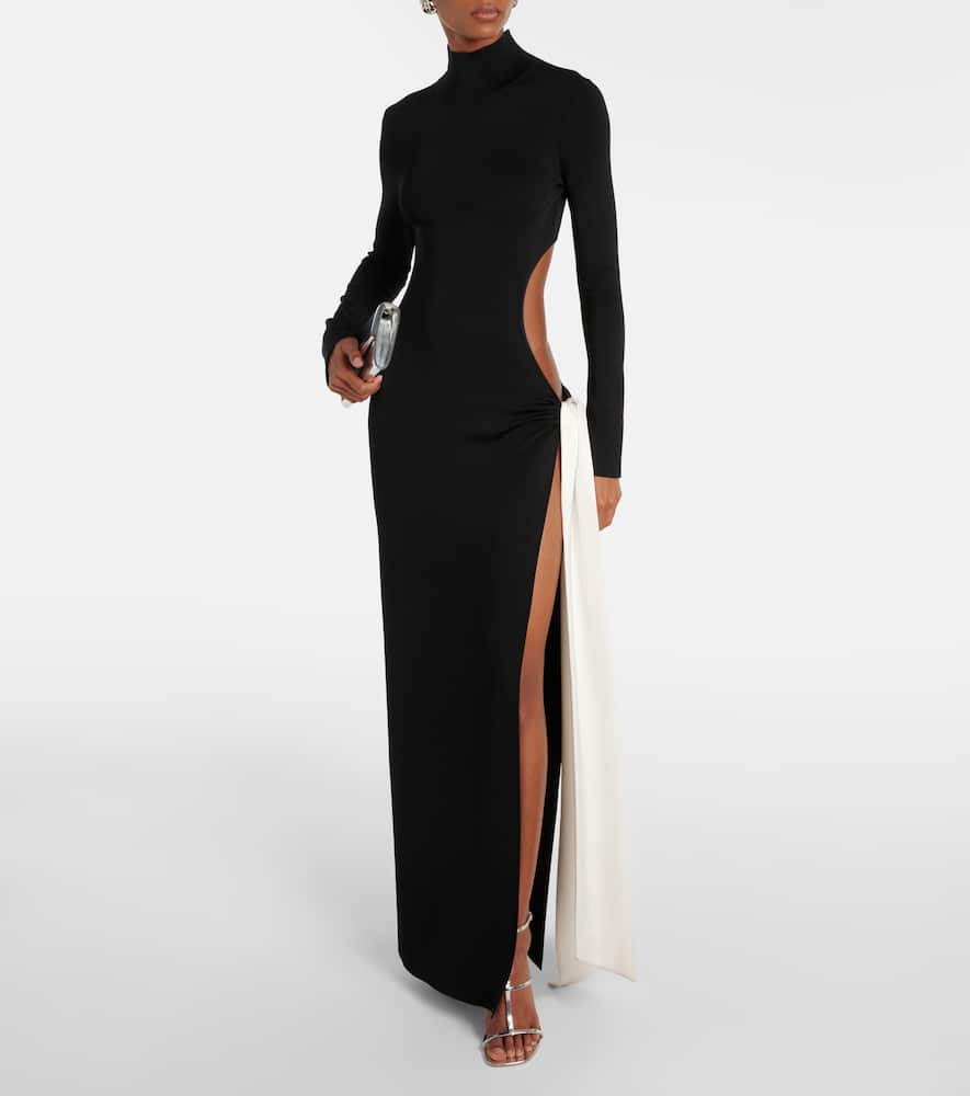 Galvan Twisted Cindy cutout gown