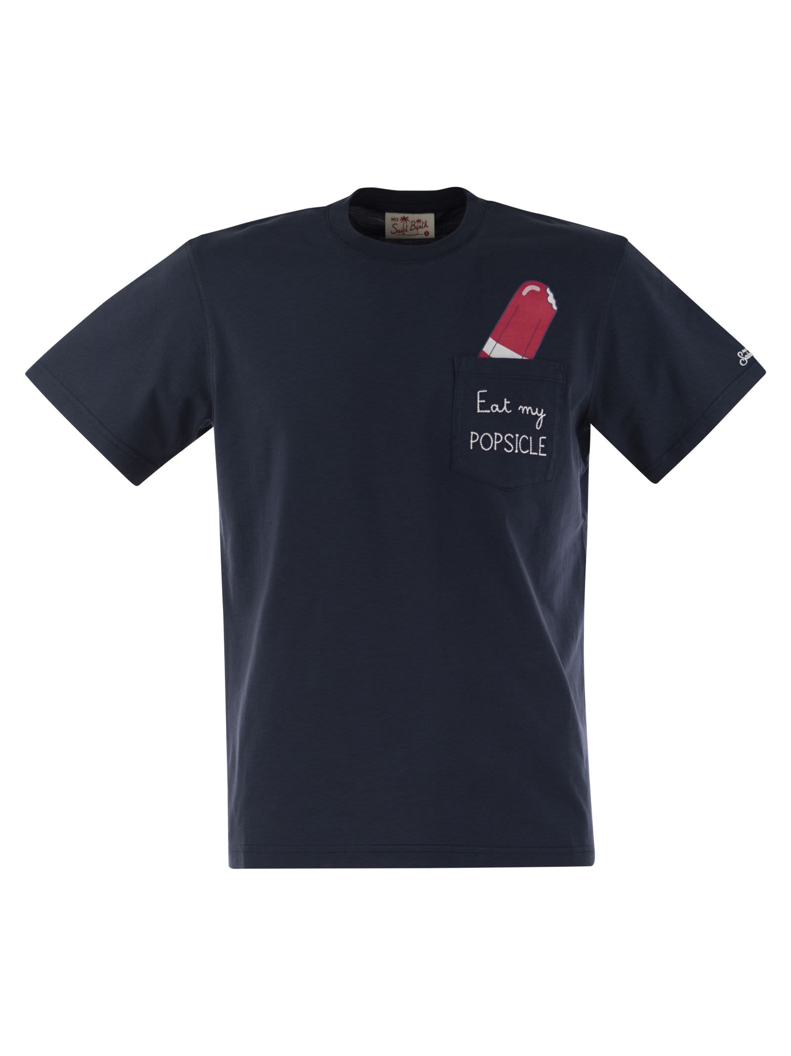 Austin - T-shirt With Chest Embroidery