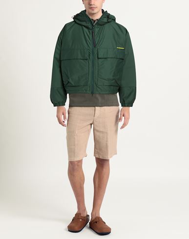Man Puffer Dark green Size L Recycled nylon, Organic cotton