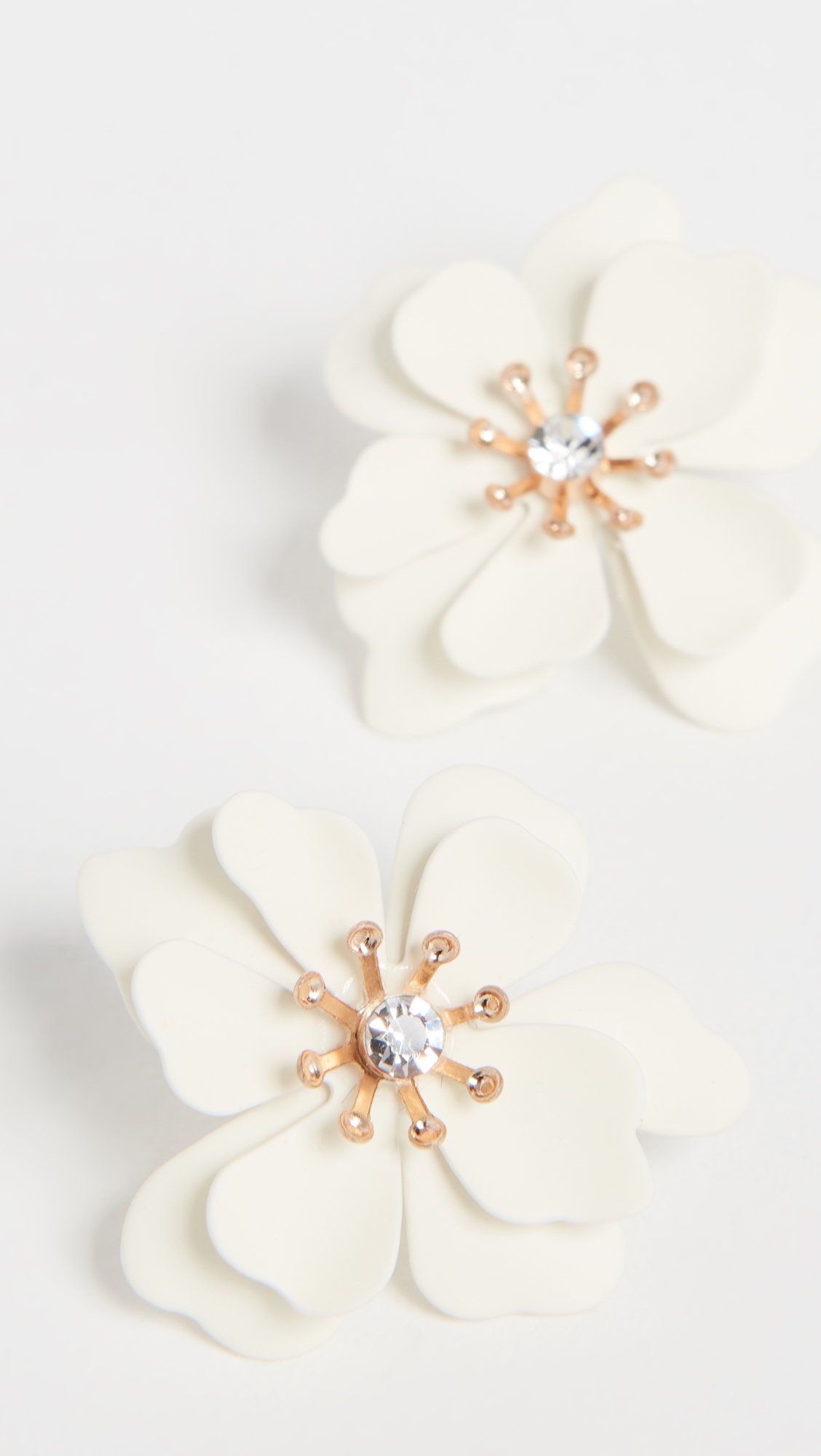Bloom Earrings White One Size
