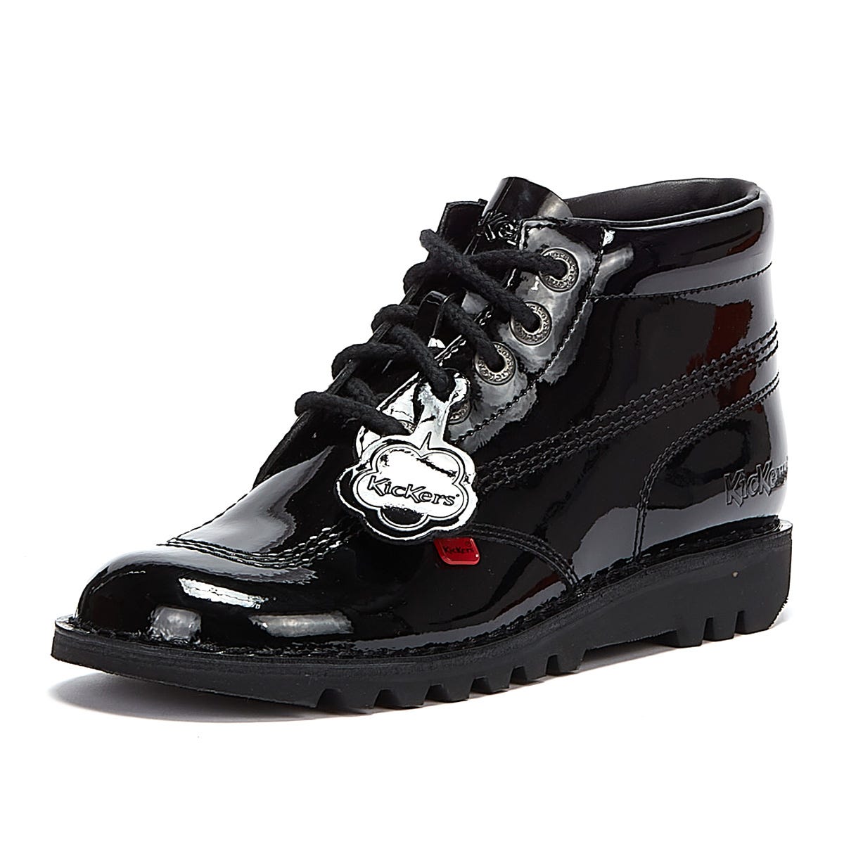 Kickers Kick Hi Women's Black Patent Boot